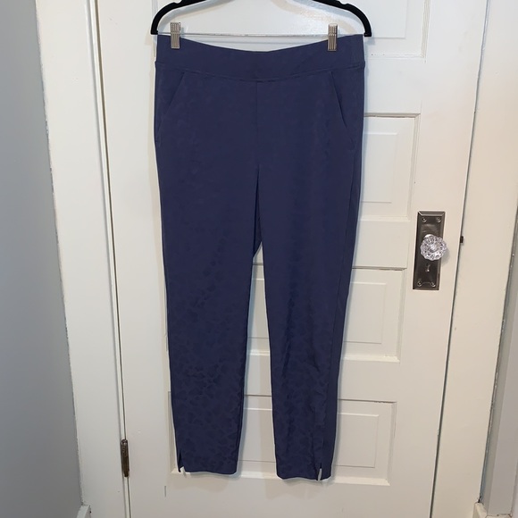 Athleta Brooklyn Textured Ankle Work Professional Waistband Pant Sz 10 - Picture 2 of 12